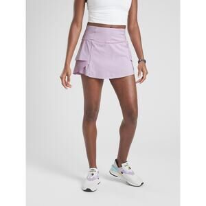 Athleta Momentum Skort Skirt XLarge Purple Ruffled Tennis Golf Lined Athletic